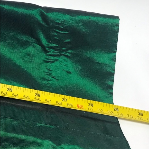 Vintage Hand Made Royal Green Taffeta Beaded Mini Dress with Caplet - Picture 14 of 16